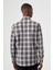 Regular Fit Paşa Yaka Haki Ekoseli Erkek Gömlek GM23K232011_D49 2