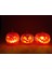 Dorden 3D Cadılar Bayramı Hallowen Balkabağı Temalı 3'lü Tealight Mumluk 1