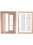 1:12 Minyatür Çift Pencere Ahşap 6 Panel Çerçeve ve Cam Plaka Bebek Evi Diy Çift Pencere Aksesuarları Bebek Için Seramik Karo (Yurt Dışından) 4