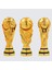 13CM 2022 Katar Trophy Tam Altın Kaplama Reçine Bardak Modeli Hatıra Futbol El Sanatları Dekorasyon Hayranları (Yurt Dışından) 3