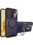 Xiaomi Redmi 9 Uyumlu Kılıf Zebana Manyetik Standlı Armor Silikon Kılıf Derin Mor 1