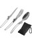 Tencere Sırt Çantası Spork Çatal Paslanmaz Çelik Katlanır Bıçak Gereçler Kaşık Seti Combo Piknik Kamp Çatal Bıçak Takımı Sofra Sofra Takımı (Yurt Dışından) 1