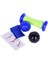 Yoga Masaj Sopası 4 Parçalı Set Pvc Yoga Malzemeleri Dikenler Egzersiz Masaj Topu Elastik Bant Ayak Bileği Rulo Ekipmanları (Yurt Dışından) 1