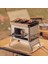 Ayrılabilir Taşınabilir Yakacak Odun Sobası, Piknik Kömür Kartı Soba, Açık Paslanmaz Çelik Kart Barbekü Soba Kamp Mini (Yurt Dışından) 2