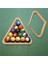 Ahşap Bilardo Topu Rafı Bilardo 8 Top Üç Köşeli Raf ve Bilardo Için 9 Top Elmas Bilardo Rafı (Yurt Dışından) 3