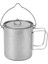 Açık Titanyum Pot Bardak Kupa Tencere Sofra Kamp Bardak Piknik Su Bardağı Kupa Kahve Çay Kapaklı Pot 750 ml (Yurt Dışından) 1