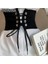 Gotik Punk Koyu Klittenband Vrouwelijke Taille Korse Riem Brede Pu Lederen Riemen Vrouwen Mode Afslanken Tailleband Verstelbare Jurk Gordel (Yurt Dışından) 1
