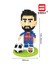 Wısehawk Elmas Çocuk Eğitici Oyuncaklar Montajlı Yapı Taşları Barcelona Liverpool Real Madrid Futbol Figürü Serisi (Yurt Dışından) 1
