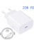 20W Hızlı Şarj Pd USB C Şarj Cihazı Apple iPhone 13 Pro 12 11 8 7 ipad Ab Güç Adaptörü Abd Tak Pd Şarj Tipi C Bağlantı Noktası Kablosu (Yurt Dışından) 2
