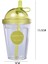Yaratıcı Saman Kapaklı Bardak Süt Çay Kahve Kullanışlı Fincan Öğrenci Çift Meyve Suyu Bardağı Taşınabilir Su Bardağı 320 Ml, Fincan (Yurt Dışından) 3
