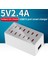 USB Şarj Aleti 12 Port Hub Evrensel Duvar Masaüstü Cep Telefonu Adaptörü Için Hızlı Şarj Istasyonu Dock (Yurt Dışından) 1