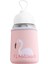 Moda 320 ml Flamingo Cam Su Şişesi Sevimli Bez Kapak Içme Bardağı Çevre Dostu Mektup Şişe Öğrencileri Su Şişesi (Yurt Dışından) 1