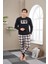 23702 Erkek Baskılı Pijama Takım 2