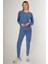 8749 Embroidered Kadın Uzun Kol Pijama Takım 2