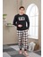 23702 Erkek Baskılı Pijama Takım 1
