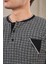 23709 Erkek Patlı Jakarlı Pijama Takım 4