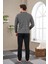 23709 Erkek Patlı Jakarlı Pijama Takım 5