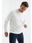 Ekru Basic O Yaka Rahat Form Erkek Sweatshirt - 88053 1