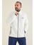 Tommy Life Ekru Yazı Nakışlı Dik Yaka Fermuarlı Standart Kalıp Erkek Sweatshirt Polar - 87992 3