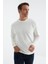 Ekru Basic O Yaka Rahat Form Erkek Sweatshirt - 88053 3