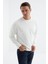 Ekru Basic O Yaka Rahat Form Erkek Sweatshirt - 88053 5