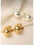 Çelik Bottega Model Kucuk (2cm) Küpe 1