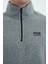 River Gri Melanj Dik Yaka Erkek Polar Sweatshirt - 88310 3