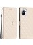 Xiaomi Mi Için 11 Lite 4g/5g/11 Lite 5g Ne Şok Geçirmez Cüzdan Standı Dikiş Hattı Eşkenli Telefon Deri Kapak-Beyaz (Yurt Dışından) 1