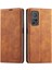 Xiaomi Redmi Için Note 12 Pro 4g/11 Pro 4g (Mediatek)/note 11 Pro 5g (Qualcomm) Serisi Skin-Touch Pu Deri Deri Deri Stand Cüzdan Telefon Kabuğu Anti-Fall Flip Cover-Brown (Yurt Dışından) 1