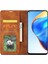 Xiaomi Redmi Için Note 12 Pro 4g/11 Pro 4g (Mediatek)/note 11 Pro 5g (Qualcomm) Serisi Skin-Touch Pu Deri Deri Deri Stand Cüzdan Telefon Kabuğu Anti-Fall Flip Cover-Brown (Yurt Dışından) 2