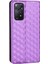 Xiaomi Redmi Için Note 11 Pro 4g (Mediatek)/note 11 Pro 5g (Qualcomm)/note 12 Pro 4g/note 11E Pro 5g Baskılı Rhombus Cüzdan Kılıf Katlanabilir Stand Deri Deri Telefon Kapak Morası (Yurt Dışından) 5