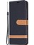Jeans Kumaş Kaplamalı Ekleme Standı Cüzdan Deri Telefon Kapağı Xiaomi Mi 11 Lite 4g/5g/11 Lite 5g Ne-Black (Yurt Dışından) 2
