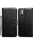 Çift Taraflı Manyetik Toka Deri Cüzdan Standı Xiaomi Redmi Için Telefon Kasası Kabuğu Not 10 5g/poco M3 Pro 5g/4g-Black (Yurt Dışından) 1