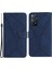 Xiaomi Için HT05 Redmi Not 11 4g (Qualcomm)/not 11S 4g Baskılı Çizgi Cüzdan Stand Cilt Touch Pu Deri Telefon Kapak Mavisi (Yurt Dışından) 1