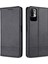 Xiaomi Redmi Için Not 10 5g/not 10T 5g/poco M3 Pro 5g/4g Deri Telefon Kılıfı Otomatik Absorbed Manyetik Cüzdan Stand Kapağı Black (Yurt Dışından) 1