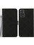 Etnik Stil Çiçek Xiaomi Redmi Için Pu Deri Kılıf Not 11 4g (Qualcomm)/not 11S 4g, Stand Cüzdan Telefon Kapağı+Kayış-Black (Yurt Dışından) 1