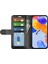 Xiaomi Redmi Için Note 12 Pro 4g/11 Pro 4g (Mediatek)/note 11 Pro 5g (Qualcomm) Çılgın At Doku Pu Deri+Tpu Şok Geçirmez Telefon Kapağı Cüzdan Stand-Black (Yurt Dışından) 4