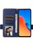 Xiaomi Redmi Için 12 4g/12 5g/not 12R 5g/poco M6 Pro 5g Litchi Doku Stand Telefon Kılıf Anti-Düşme Pu Deri Cüzdan Kapak-Dark Mavi (Yurt Dışından) 2