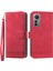 Dierfeng Df-03 Xiaomi 12/12X/12S 5g Pu Deri Stand Koruyucu Telefon Kılıfları Baskılı Cüzdan Kapak-Kırmızı (Yurt Dışından) 1