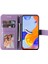 Xiaomi Redmi Için Note 12 Pro 4g/11 Pro 4g (Mediatek)/note 11 Pro 5g (Qualcomm) Kayış Tasarım Çiçeği Deri Deri Deri Stand Cep Telefonu Vaka Işığı Mor (Yurt Dışından) 2