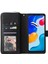 Xiaomi Redmi Için Note 12 Pro 4g/11 Pro 4g (Mediatek)/note 11 Pro 5g (Qualcomm)/note 11E Pro 5g Pu Deri Fermuar Cep Kılıfı 9 Kart Yuvaları Kayış-Siyah ile Flip Stant Örtüsü (Yurt Dışından) 2
