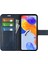 Xiaomi Redmi Için Note 12 Pro 4g/11 Pro 4g (Mediatek)/note 11 Pro 5g (Qualcomm) Manyetik Toka Dokulu Pu Deri Kapak Cüzdan Stand Telefon Kılıf Mavisi (Yurt Dışından) 4