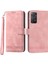 Xiaomi Redmi Için Dierfeng Df-03 Note 12 Pro 4g/11 Pro 4g (Mediatek)/note 11 Pro 5g (Qualcomm) Telefon Kılıfı Pu Deri Çizgileri Baskılı Telefon Cüzdan Kapak Pembe (Yurt Dışından) 1