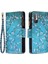 Stand Özellik Deseni Baskı Fermuar Cüzdanı Kitaplık Manyetik Flip Kılıf Kapağı Xiaomi Redmi Için Bilek Kayışı ile Not 10 5g/poco M3 Pro 5g/4g-Plum Blossom (Yurt Dışından) 2