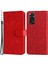Xiaomi Redmi Için Note 11 4g (Qualcomm)/not 11S 4g Pu Deri Ayçiçeği Basılı Baskılı Kılıf Manyetik Toka Telefon Stand Cüzdan Kapak-Kırmızı (Yurt Dışından) 1