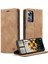 Xiaomi 12 5G/12X 5G/12S 5g Için Ön Çizgiye Telefon Kasası Kabuğu, Otomatik Absorbed Pu Deri Cüzdan Katlanabilir Stand Telefon Kapak-Kahverengi (Yurt Dışından) 1