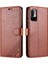 Pu Deri Telefon Cüzdan Stand Kılıf Kapağı Xiaomi Redmi Note 10 5g/poco M3 Pro 4g/5g-Brown (Yurt Dışından) 2
