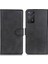 Xiaomi Redmi Için Note 12 Pro 4g/11 Pro 4g (Mediatek)/note 11 Pro 5g (Qualcomm) Dokulu Pu Deri Folio Kılıf Stand Standı Cüzdan Manyetik Flip Cover-Black (Yurt Dışından) 1