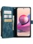 Xiaomi Poco M5S Için 4g/redmi Not 10 4g/redmi Not 10S 4g Damla Geçirmez Fermuarlı Cep Cüzdan Kılıfı Stand Anti Çizelge Pu Deri Telefon Kapak Kartı Tutucu-Blue (Yurt Dışından) 4