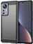 Xiaomi 12 Pro 5g /12S Pro 5g /12 Pro (Boyut) 5g Tpu Kılıf Fırçalanmış Yüzey 1.8mm Karbon Fiber Doku Çizgi Anti-Çizgiye Dönüş (Yurt Dışından) 1